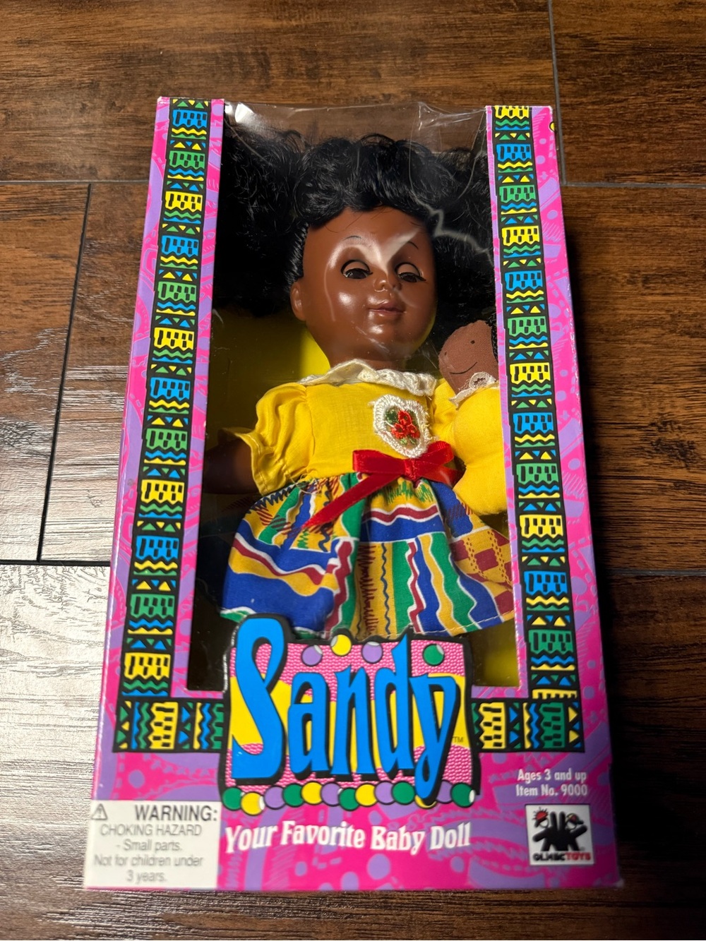 1994 Olmec Toys Sandy Sunday Babies Your Favorite Baby Doll - Yellow Dress